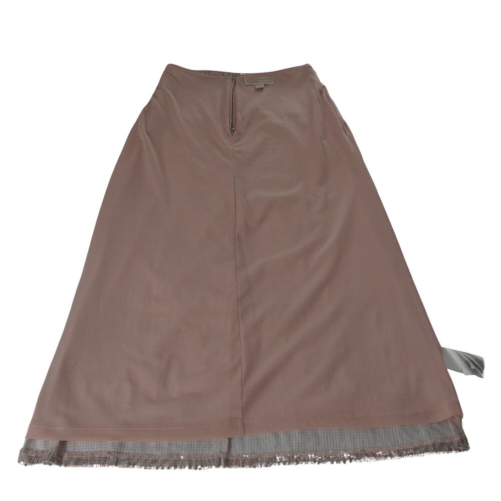 Michael Kors Blush Sequin Midi Skirt XS Party Holiday Going Out EUC - Picture 13 of 16